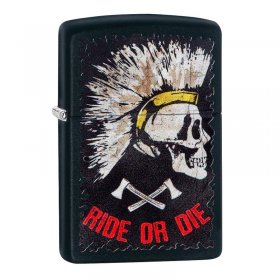 Bricheta Zippo 218 Punk Skull Design