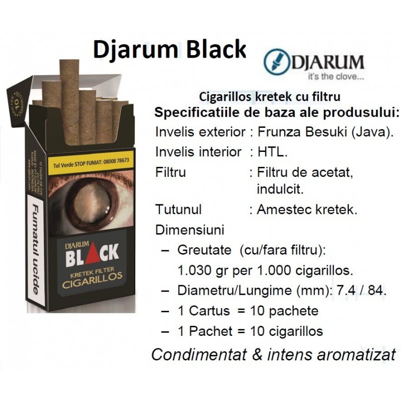 Djarum Black Kretek Filtr Cigarillos 10 Ks Od 79 Kč