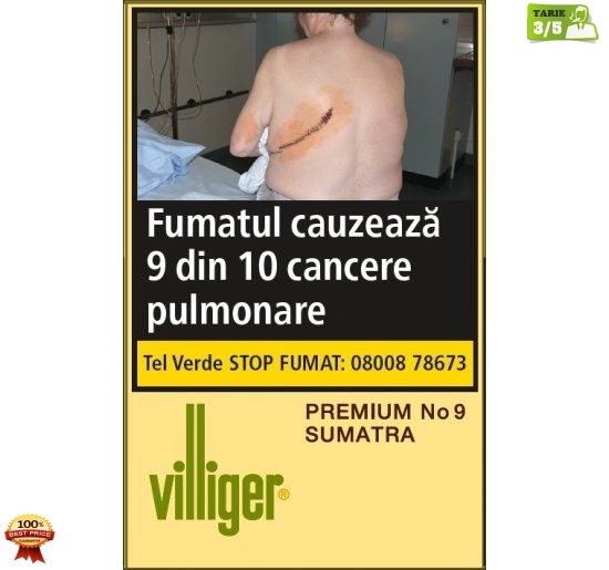 Tigari de foi Villiger Premium No 9 Sumatra 10