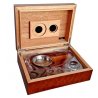 Set Angelo Humidor si accesorii Dark Brown 20