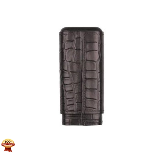Etui 3 trabucuri Crocodile Design Negru
