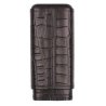 Etui 3 trabucuri Crocodile Design Negru