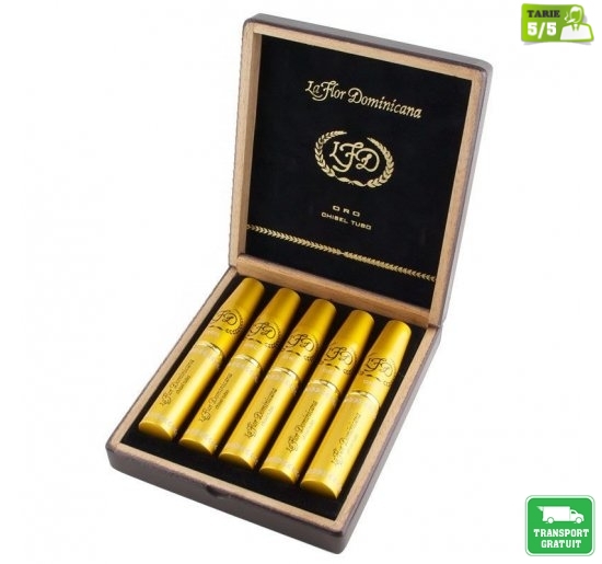 Trabucuri La Flor Dominicana Oro Tubos Chisel 5