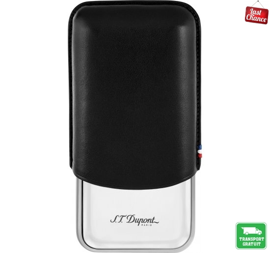 Etui trabucuri S.T. Dupont Cigar Black 3 CT