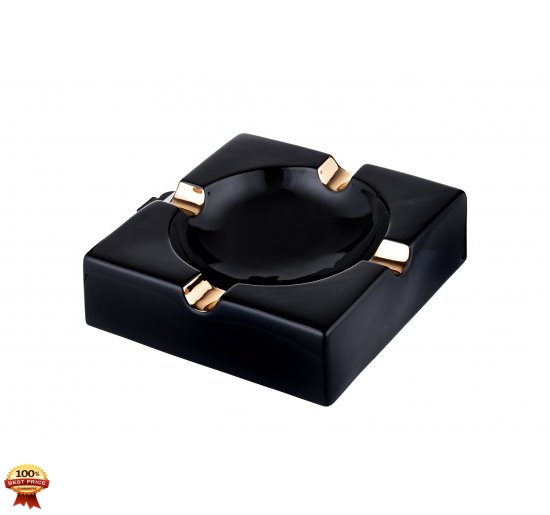 Scrumiera ceramica trabucuri Aleste Black Gold