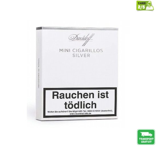 Tigari de foi Davidoff Mini Cigarillos Silver 10 pachete