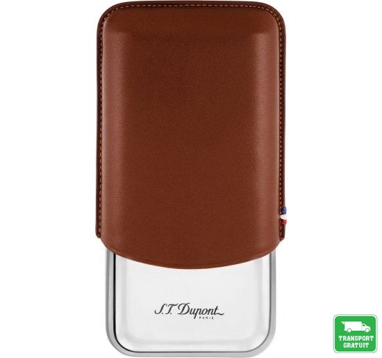 Etui trabucuri S.T. Dupont Cigar Brown 3 CT 183021