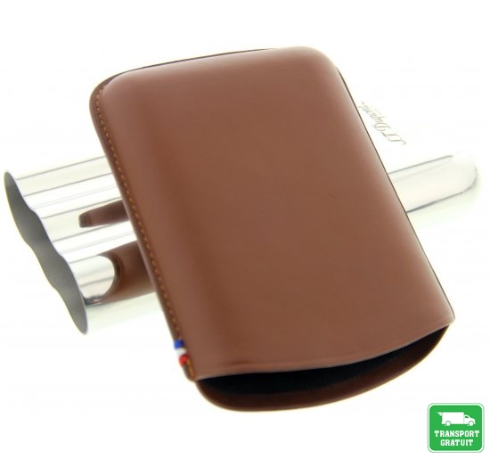 Etui trabucuri S.T. Dupont Cigar Brown 3 CT 183021