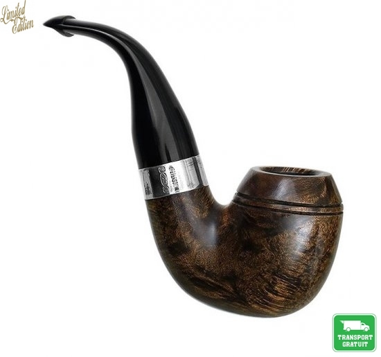 Pipa Peterson Sherlock Holmes Dark Smooth Baskerville P-Lip 9mm