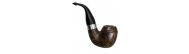 Pipa Peterson Sherlock Holmes Dark Smooth Baskerville P-Lip 9mm