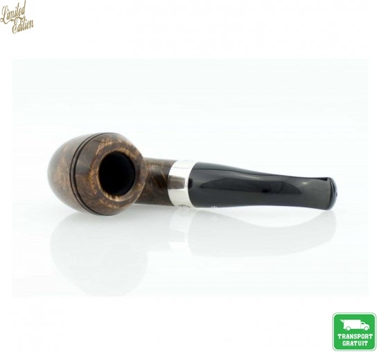 Pipa Peterson Sherlock Holmes Dark Smooth Baskerville P-Lip 9mm