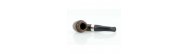 Pipa Peterson Sherlock Holmes Dark Smooth Baskerville P-Lip 9mm