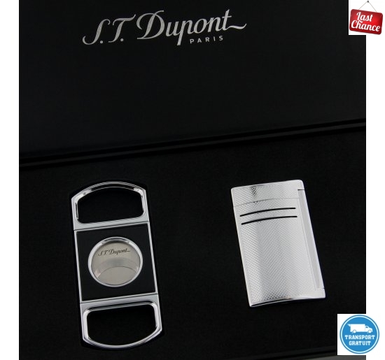 Set Bricheta S.T. Dupont Maxijet Grid si Cutit trabucuri Traditional