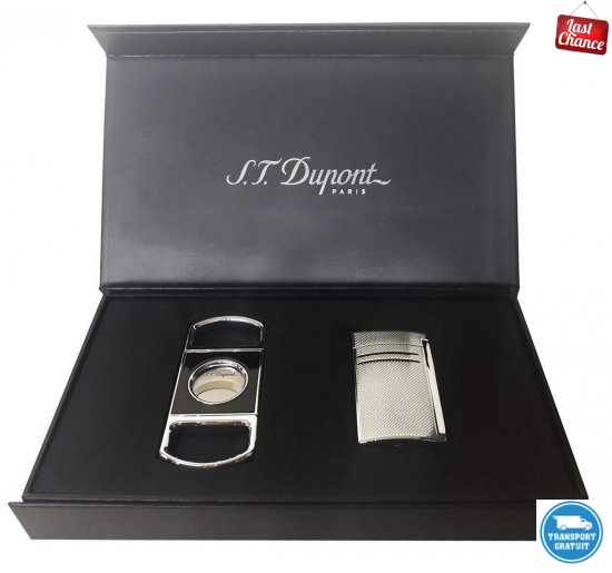 Set Bricheta S.T. Dupont Maxijet Grid si Cutit trabucuri Traditional