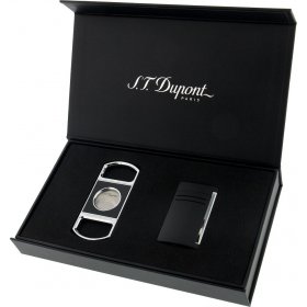 Set S.T Dupont Maxijet Black si Cutter S.T Dupont Traditional Black