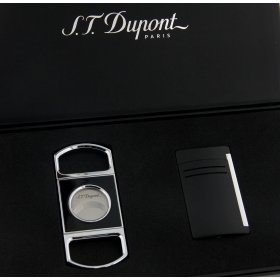 Set S.T Dupont Maxijet Black si Cutter S.T Dupont Traditional Black
