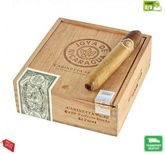 Trabucuri Joya de Nicaragua Cabinetta series No 60 Perfecto Gordo 12