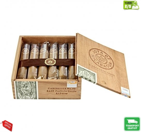 Trabucuri Joya de Nicaragua Cabinetta series No 60 Perfecto Gordo 12