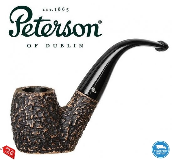 Pipa Peterson Aran Rusticated 306 Fishtail 9mm