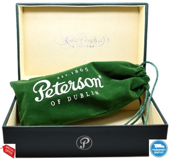 Pipa Peterson Aran Rusticated 306 Fishtail 9mm