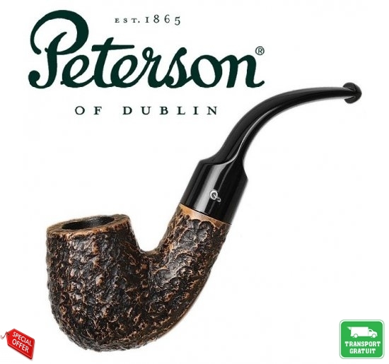 Pipa Peterson Aran Rusticated X220 Fishtail 9mm