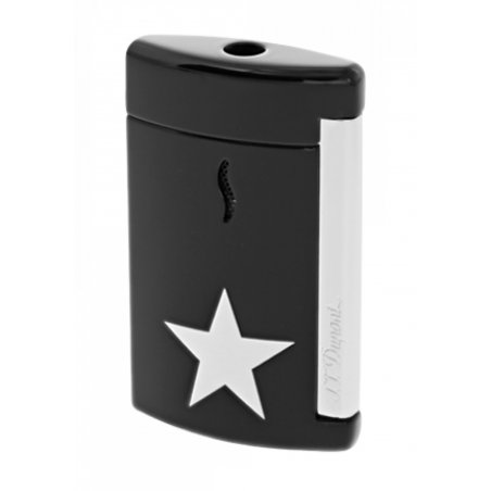 Bricheta S.T. Dupont Minijet Black w White Star 010531 brichete cadou