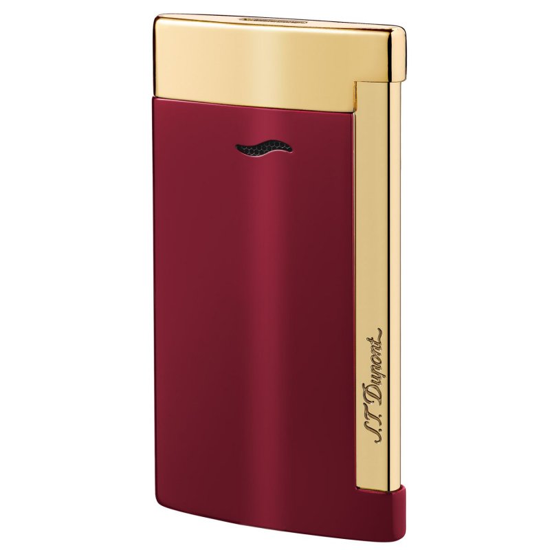 Bricheta S.T. Dupont Slim 7 Red and Gold.Tutungerie brichete Dupont