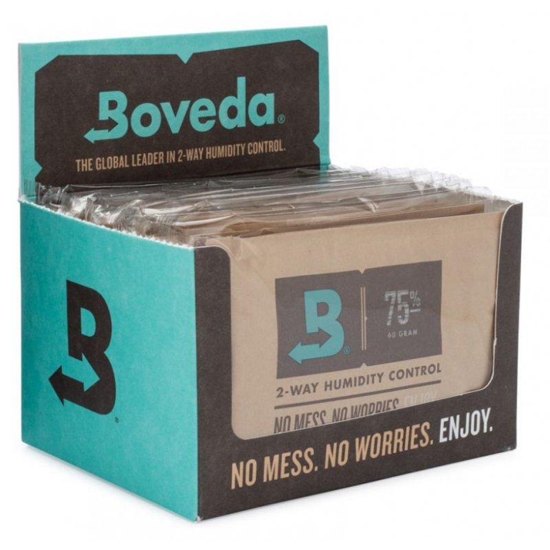 Set 12 plicuri Boveda 75 (60g) - Umidificare optima pentru trabucuri