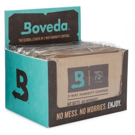 Set 12 plicuri Boveda 75 (60g) - Umidificare optima pentru trabucuri