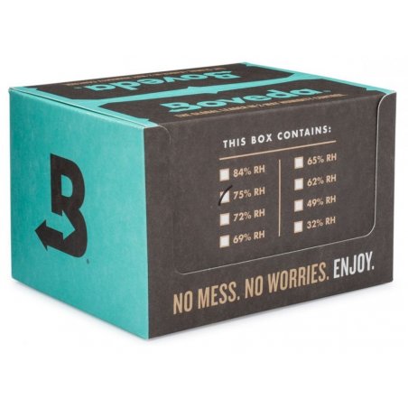 Set 12 plicuri Boveda 75 (60g) - Umidificare optima pentru trabucuri