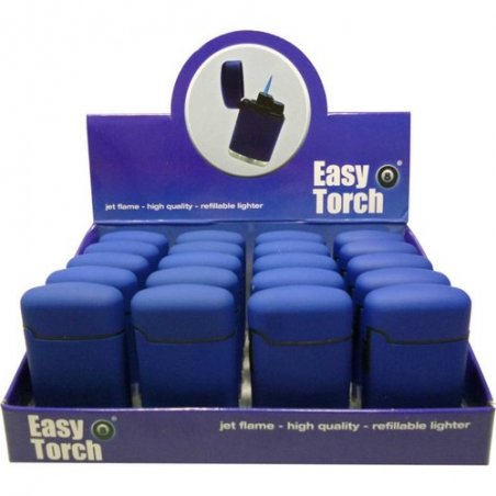 Bricheta Easy Torch Rubber Blue oferta cadou bricheta trabuc