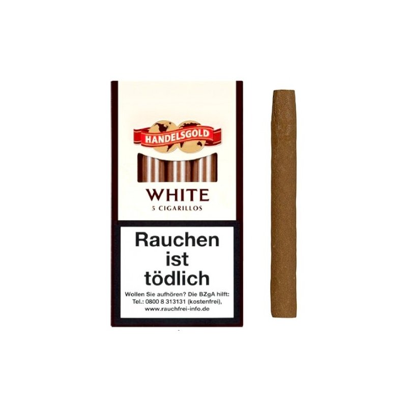 Tutungerie cu Tigari de foi Handelsgold White 5 Reduceri