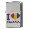 BRICHETA ZIPPO I LOVE ROMANIA oferta cadou bricheta trabuc