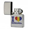 BRICHETA ZIPPO I LOVE ROMANIA oferta cadou bricheta trabuc