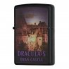 BRICHETA ZIPPO BLACK MATTE LIGHTER ROMANIA - DRACULA BRAN CASTLE cadou