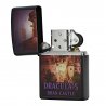 BRICHETA ZIPPO BLACK MATTE LIGHTER ROMANIA - DRACULA BRAN CASTLE cadou