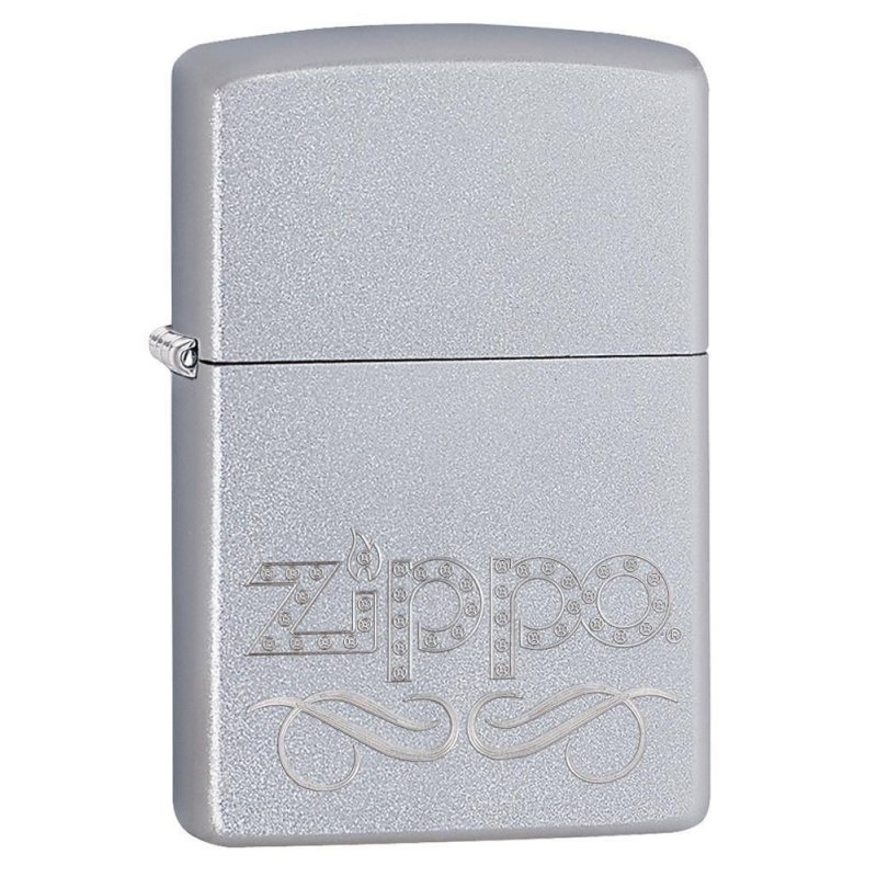 BRICHETA ZIPPO SATIN CHROME AUTO ENGRAVE EACH oferta cadou reducere