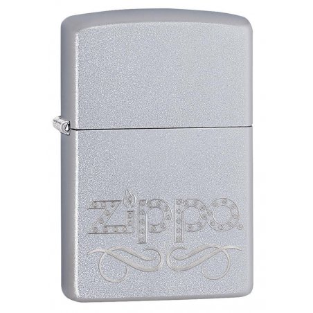 BRICHETA ZIPPO SATIN CHROME AUTO ENGRAVE EACH oferta cadou reducere