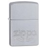BRICHETA ZIPPO SATIN CHROME AUTO ENGRAVE EACH oferta cadou reducere