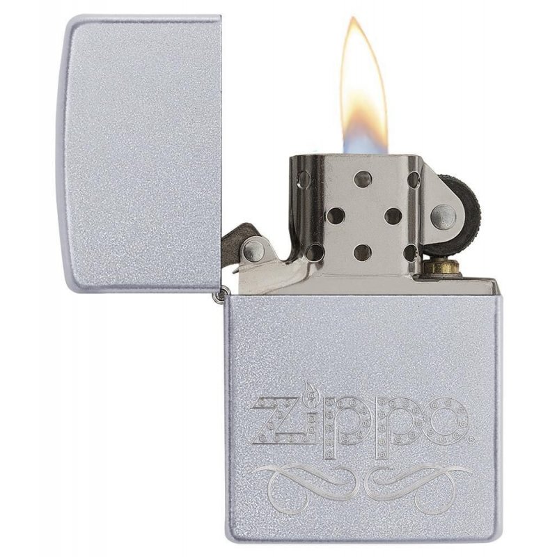 BRICHETA ZIPPO SATIN CHROME AUTO ENGRAVE EACH oferta cadou reducere