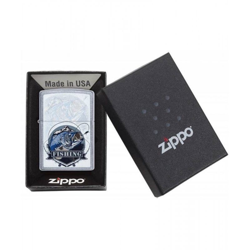 BRICHETA ZIPPO BASS FISHING DESIGN oferta cadou reducere