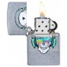 BRICHETA ZIPPO STREET CHROME SKULL HEADPHONE DESIGN oferta cadou