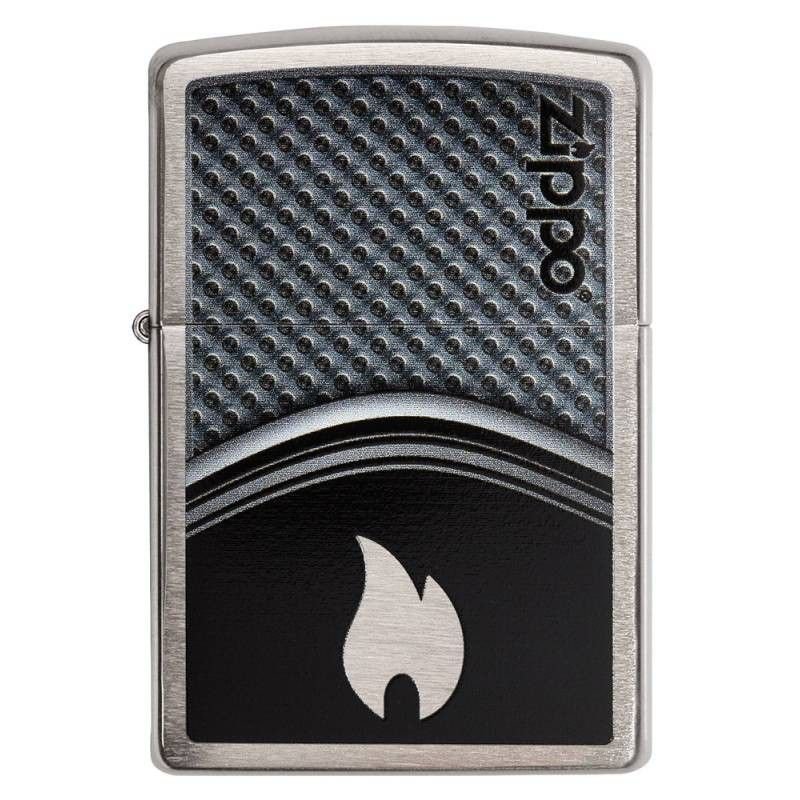 Bricheta  Zippo CI405457 Metallic Curves With Flame