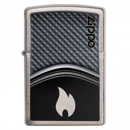 Bricheta  Zippo CI405457 Metallic Curves With Flame