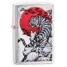 BRICHETA ZIPPO BRUSHED CHROME ASIAN TIGER DESIGN oferta cadou