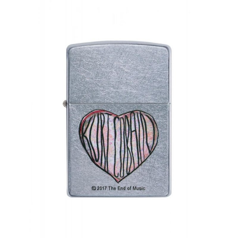 BRICHETA ZIPPO STREET CHROME KURT COBAIN HEART oferta cadou