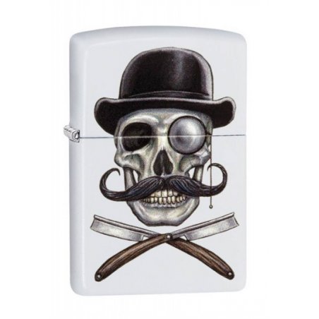 BRICHETA ZIPPO SKULL AND RAZORS DESIGN oferta cadou reducere
