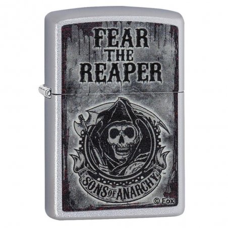 BRICHETA ZIPPO SATIN CHROME SONS OF ANARCHY oferta cadou reducere
