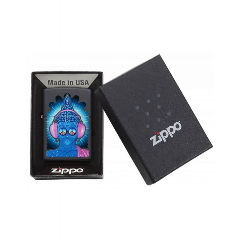 BRICHETA ZIPPO BUDDHA PEACE HEADPHONE DESIGN oferta cadou reducere