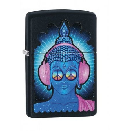 BRICHETA ZIPPO BUDDHA PEACE HEADPHONE DESIGN oferta cadou reducere